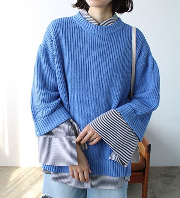 GeeRA（ジーラ）の「ハーフスリーブ着回しニット（ニット・セーター）」｜詳細画像