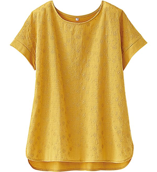 BELLUNA（ベルーナ）の「刺しゅうレース切替プルオーバー（カットソー）」｜詳細画像