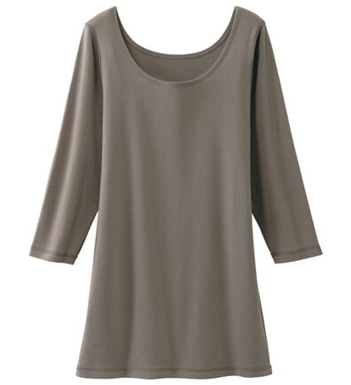 「素肌よろこぶオーガニックコットン７分袖（肌着・インナーウェア）」