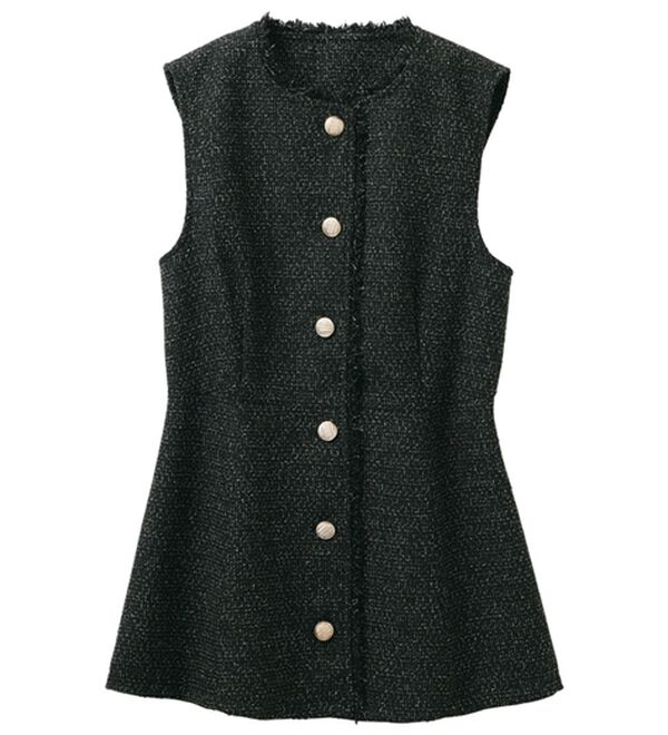 RANAN（ラナン）の「ペプラムツイードジレ（ジレ）」｜詳細画像