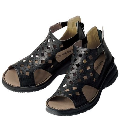 ルフラン（ルフラン）の「ｔｏ　ｂｅ　ｃｏｎｔｉｎｕｅｄ　ダイヤ柄パンチングサンダル（サンダル・ミュール）」