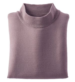 BELLUNA（ベルーナ）の「洗える！メリノウール１００％ハイネックセーター（ニット・セーター）」｜ローズグレー