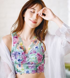 YU'NOW（ユナウ）の「夢みるレースナイトブラ（ブラジャー）」｜ミント