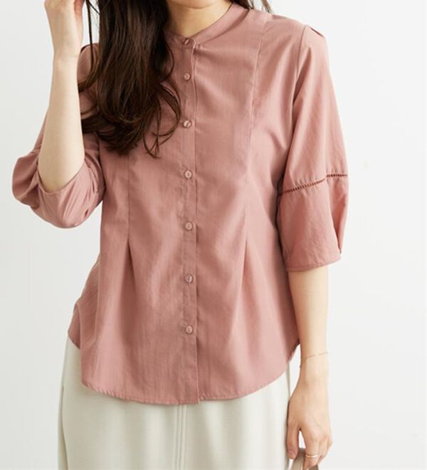 BELLUNA（ベルーナ）の「エアリービンテージ素材タック使いブラウス（ブラウス）」｜詳細画像