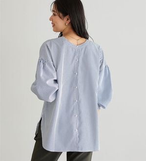 Pierrot（ピエロ）の「２ｗａｙパールボタンブラウス（ブラウス）」｜詳細画像