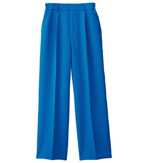 RANAN（ラナン）の「【選べる２丈】機能付！美脚シルエットセンタープレスワイドパンツ（フルレングスパンツ）」｜詳細画像