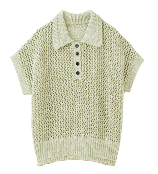 RANAN（ラナン）の「クロシェメッシュポロニット（ニット・セーター）」｜詳細画像