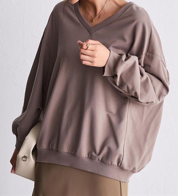 RANAN（ラナン）の「バックギャザーデザインスウェット（カットソー）」｜詳細画像