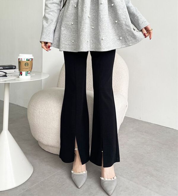 GeeRA（ジーラ）の「楽ちん！ストレッチスリットスラックスパンツ（フルレングスパンツ）」｜詳細画像