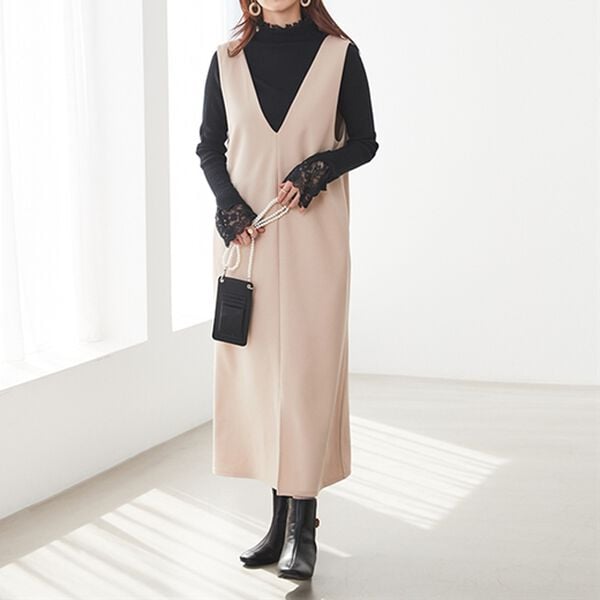 GeeRA（ジーラ）の「大人可愛い！レースが上品なハイネックニット（ニット・セーター）」｜詳細画像