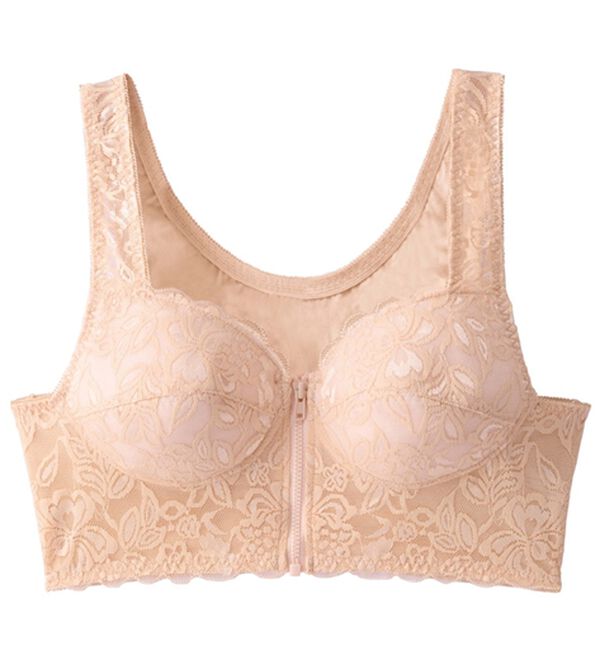 「【３色組】ＮＥＷ背筋きれい綿混前開きブラ（ブラジャー）」｜詳細画像