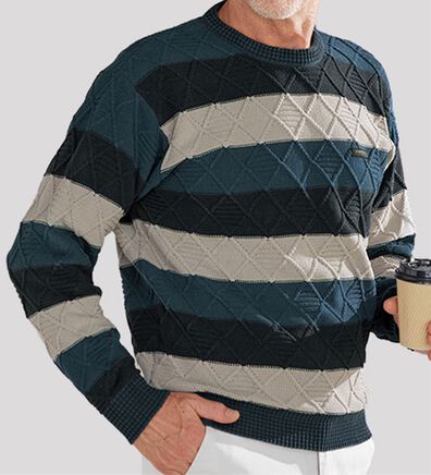 「＜ダンロップ・リファインド＞綿ライクモールセーター（メンズニット・セーター）」