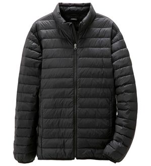 「＜シンプル＆プラス＞洗えるあったかダウンジャケット（メンズジャケット）」｜ブラック