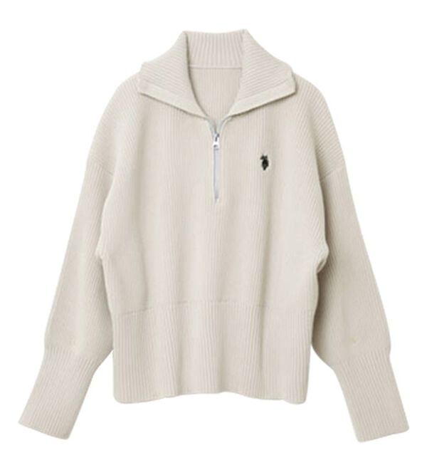 RANAN（ラナン）の「＜Ｕ．Ｓ．ＰＯＬＯ．ＡＳＳＮ＞ハーフジッププルオーバー（ニット・セーター）」｜詳細画像
