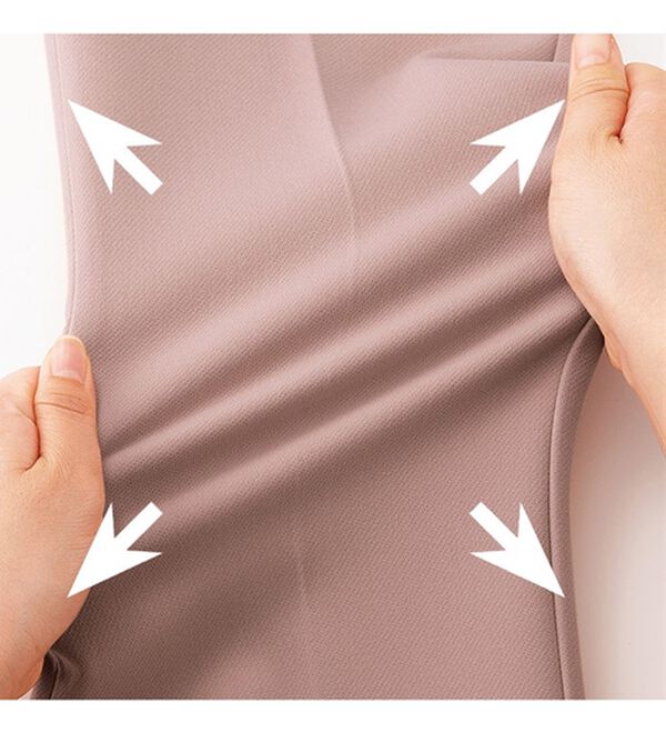 VINNO（ヴィノ）の「ソフトタッチ両面起毛テーパードパンツ（フルレングスパンツ）」｜詳細画像