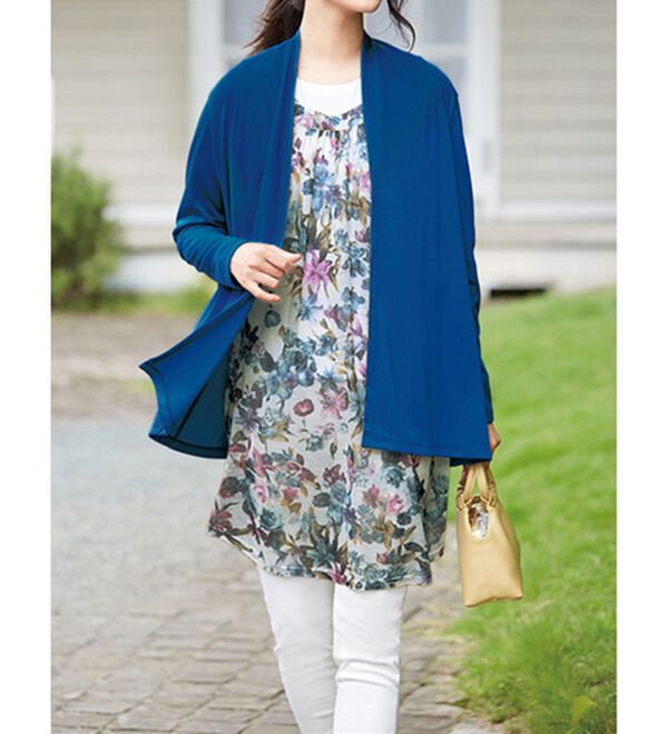 LAVIENNE（ラヴィエンヌ）の「サッと羽織れる着回し最適カーディガン（ニットカーディガン）」｜詳細画像