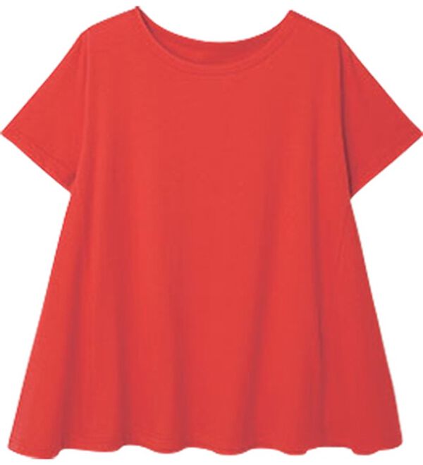 RANAN（ラナン）の「＜ＢＣ＞綿１００％ひんやりフレアーシルエットプルオーバー（カットソー）」｜詳細画像