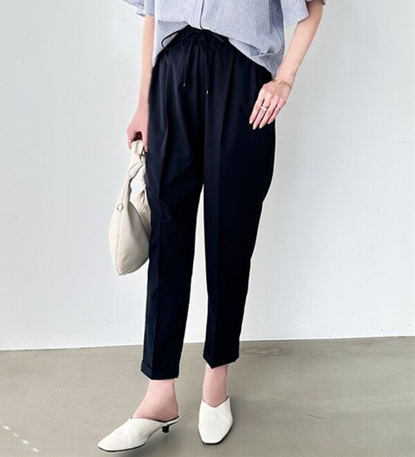 GeeRA（ジーラ）の「美脚とろみタックパンツ（フルレングスパンツ）」｜詳細画像