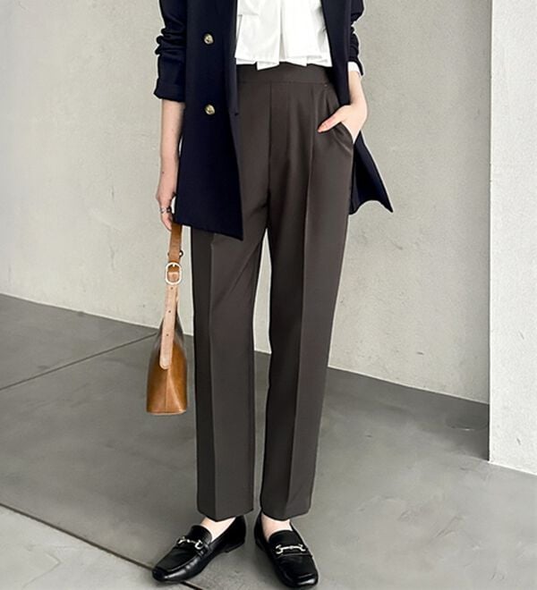 GeeRA（ジーラ）の「美脚きれい魅せ！テーパードパンツ（フルレングスパンツ）」｜詳細画像