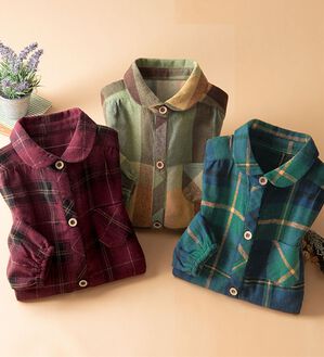 「【３枚組】家事らく！ほっこりビックチェックシャツ（ホームウェア）」｜詳細画像