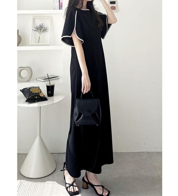 GeeRA（ジーラ）の「スリット入りフレアースリーブワンピース（その他ワンピース）」｜詳細画像