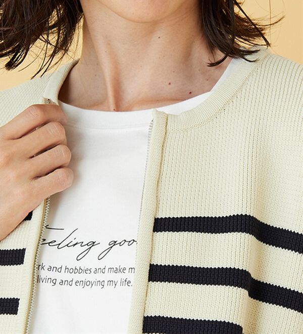 BELLUNA（ベルーナ）の「ランタンスリーブ軽量ニットジャケット（その他ジャケット）」｜詳細画像