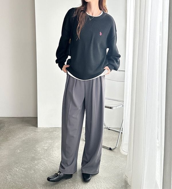 GeeRA（ジーラ）の「【U.S. POLO ASSN.】スウェットライクニット（ニット・セーター）」｜詳細画像