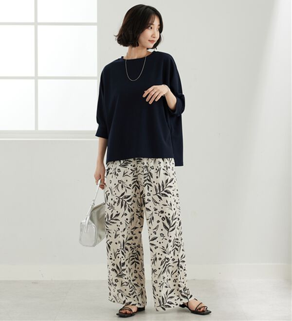 BELLUNA（ベルーナ）の「リブ切替ドルマンデザインプルオーバー（カットソー）」｜詳細画像