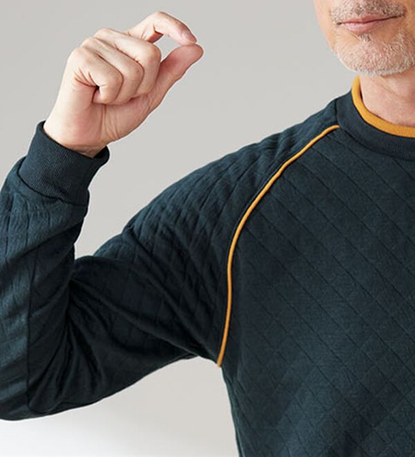 「【２着組】＜フィラ＞肌側綿１００％スポーティパジャマ（メンズルームウェア）」｜詳細画像