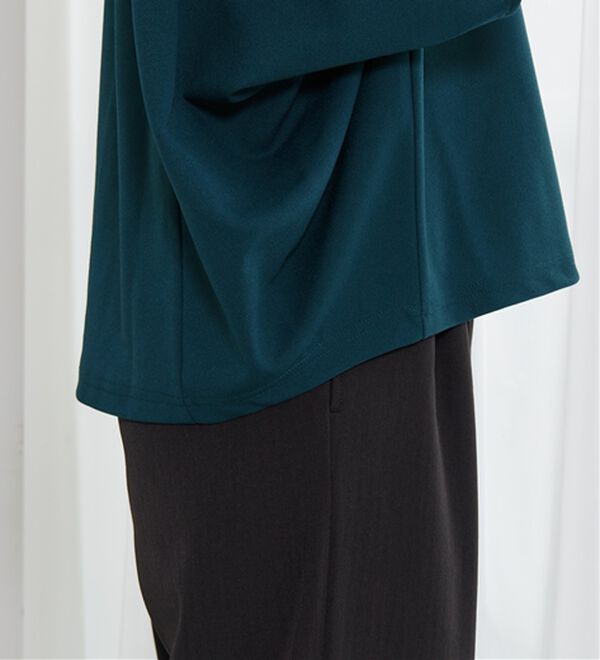 BELLUNA（ベルーナ）の「体型カバー！ポンチョプルオーバー（カットソー）」｜詳細画像