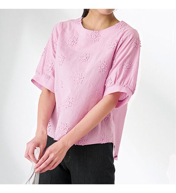 BELLUNA（ベルーナ）の「刺しゅうデザインゆったりブラウス（ブラウス）」｜詳細画像