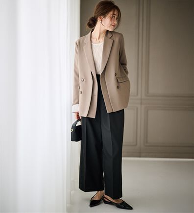 RANAN（ラナン）の「レイヤードデザインダブルジャケット（テーラードジャケット）」