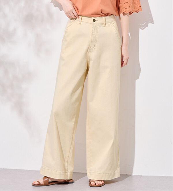 ストレッチデニムワイドパンツ - ベルーナ【公式】 