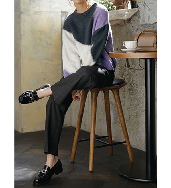 RANAN（ラナン）の「静電気防止・抗菌防臭！キレイ見えにこだわったワイドパンツ（フルレングスパンツ）」｜詳細画像