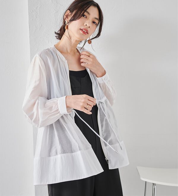 RANAN（ラナン）の「シアー切替ブルゾン（ブルゾン）」｜詳細画像