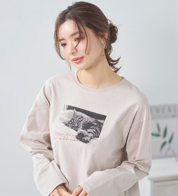 BELLUNA（ベルーナ）の「よれない！大人の長袖Ｔシャツ（カットソー）」｜詳細画像