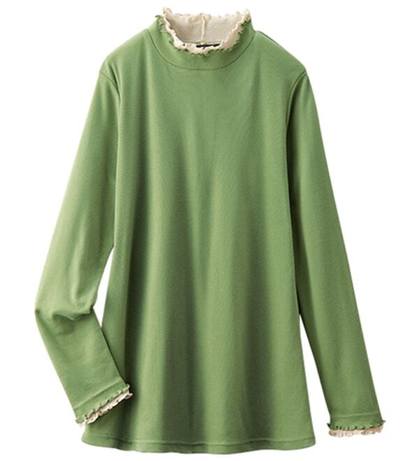 BELLUNA（ベルーナ）の「重ね着風フリル衿プルオーバー（カットソー）」｜詳細画像