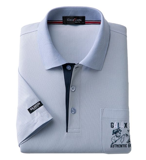 「７ＤＡＹＳブランドポロシャツ（メンズポロシャツ）」｜サックス