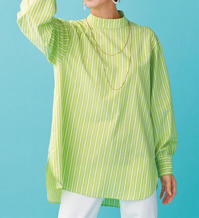 BELLUNA（ベルーナ）の「＜ＳＯＬＯＴＥＸ（Ｒ）＞ストレッチハイネックブラウス（ブラウス）」