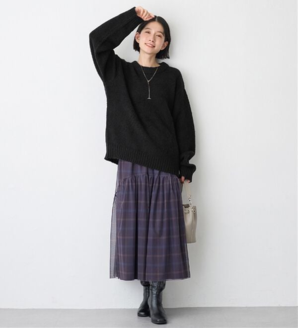 Viola e Viola（ヴィオラ エ ヴィオラ）の「ゆるっとふんわり素材ニット（ニット・セーター）」｜詳細画像