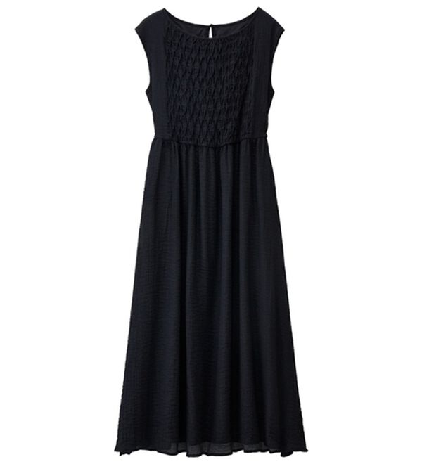 RANAN（ラナン）の「ひんやり！シャーリング風デザインロングワンピース（ロングワンピース）」｜詳細画像