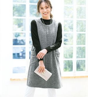 ルフラン（ルフラン）の「ツイード調ジャンパードレス＆トップスセット（ジャンパースカート）」｜詳細画像