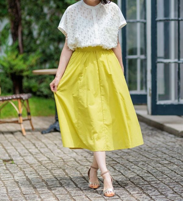 BELLUNA（ベルーナ）の「ふんわり切替フレアースカート（ロングスカート）」｜詳細画像