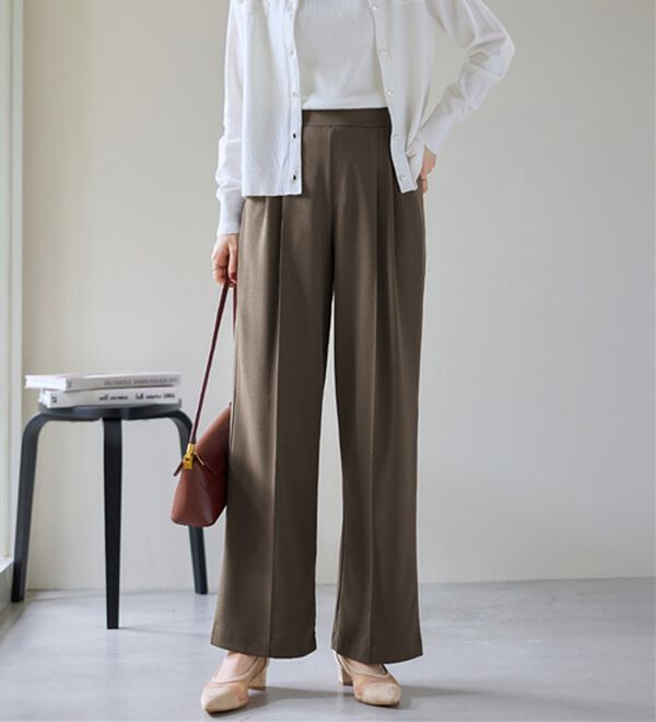 alotta（アロッタ）の「ぐーんと伸びる！ラクして美脚ワイドパンツ（ワイドパンツ・ガウチョ）」｜詳細画像