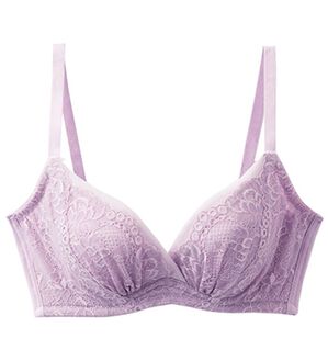 LAVIENNE（ラヴィエンヌ）の「やわらか着け心地の育乳ブラ・ショーツ（別売）（ブラジャー）」｜ラベンダー
