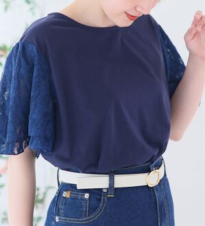 A HAPPY MARILYN（アハッピーマリリン）の「袖２段レース カットソープルオーバー（カットソー）」｜詳細画像