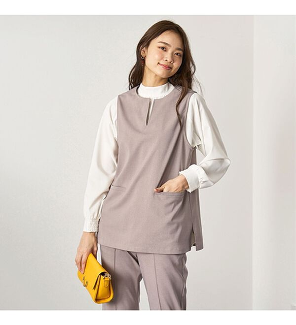 BELLUNA（ベルーナ）の「【４点セット】＜５つのラクが嬉しい！＞洗える！ストレッチ素材４点セットスーツ（その他スーツ）」｜詳細画像