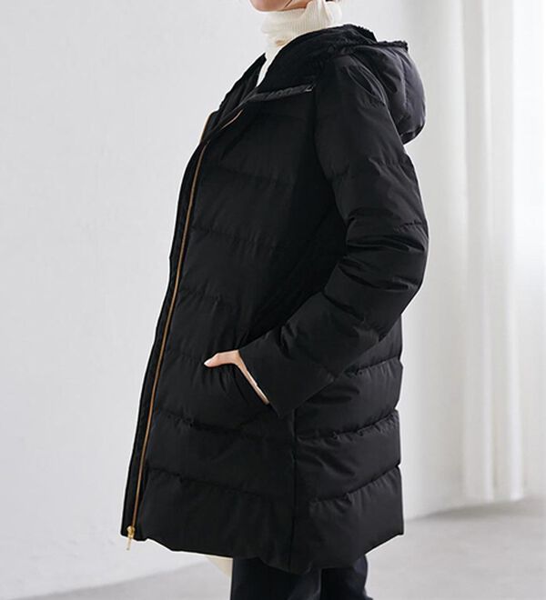 RANAN（ラナン）の「暖かファーフード使いすっきりダウンコート（ダウンコート・ジャケット・ベスト）」｜詳細画像