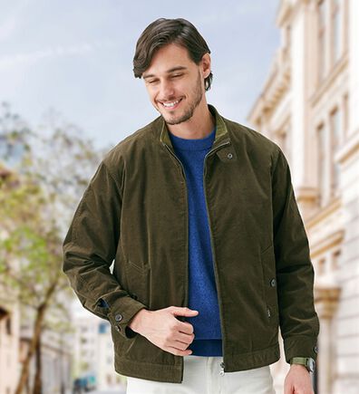 「＜コムルヴァン・オム＞ストレッチコーデュロイ上品ブルゾン（メンズブルゾン）」