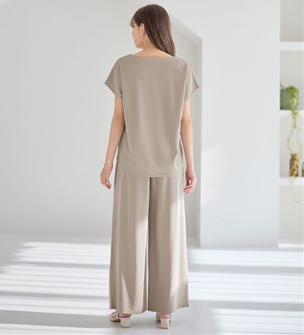 alotta（アロッタ）の「【２点セット】ひんやり涼しいこなれセットアップ（セットアップ）」｜詳細画像